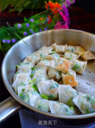 Pan-fried Vegetarian Wonton recipe