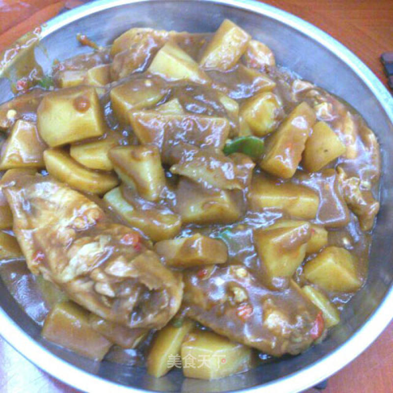 Chicken Wings with Curry Potatoes recipe