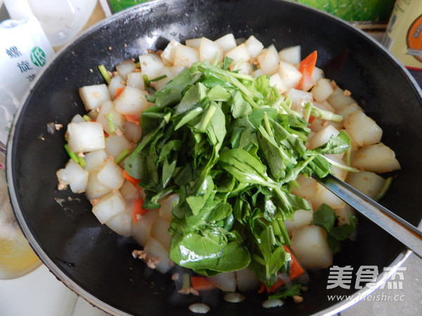 Stir-fried Jelly with Minced Meat recipe