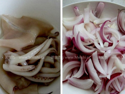 Sauteed Onion Squid recipe