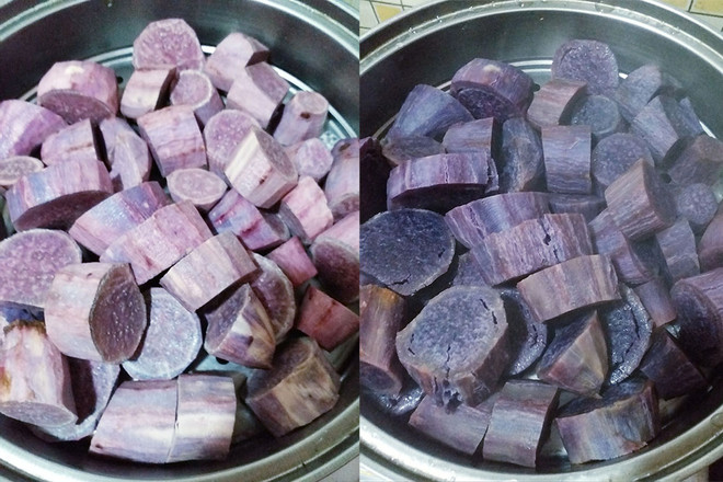 Whole Wheat Purple Sweet Potato Mantou recipe