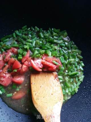 Long Bean Tomato Marinated Noodles recipe