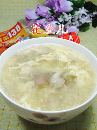 Pickled Mustard Shredded Xiuzhen Mushroom and Egg Drop Soup recipe