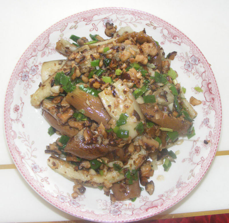 Steamed Eggplant with Mushrooms and Garlic recipe