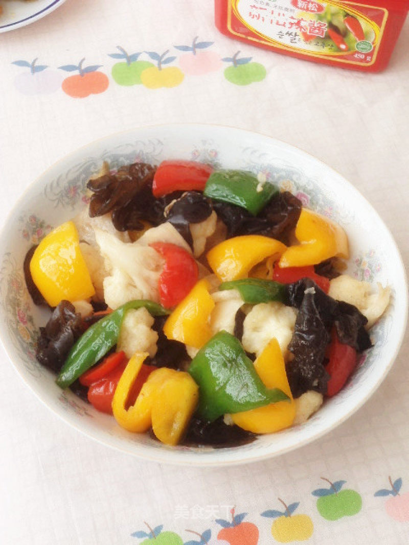 Stir-fry with Colored Peppers recipe