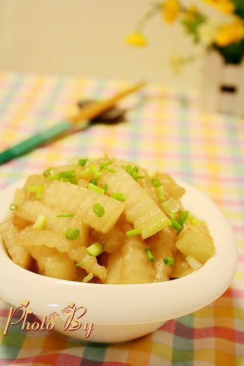 Fried Winter Melon with Shrimp Paste recipe