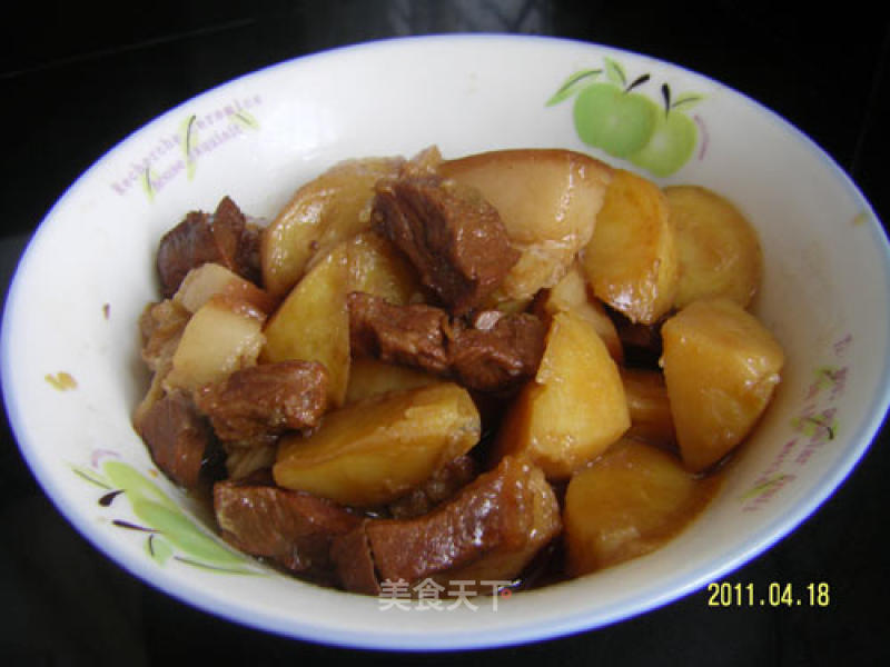 Roast Pork with Original Fragrant Potato Chunks-very Detailed Version recipe