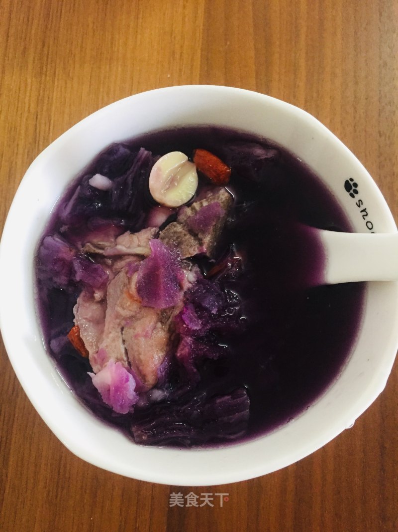 Dragon Bone Purple Potato Soup recipe