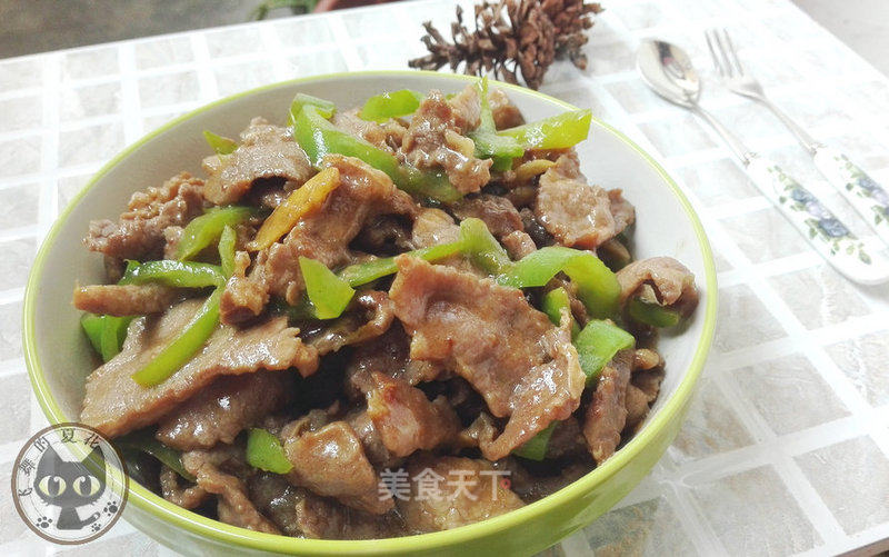 Stir-fried Beef with Green Pepper recipe