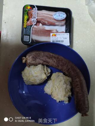 Pork and Blood Sausage Stewed with Sauerkraut recipe
