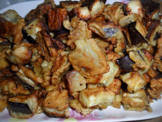 Spicy Fried Fried Eggplant recipe