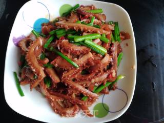 Stir-fried Tripe with Leek Flower recipe