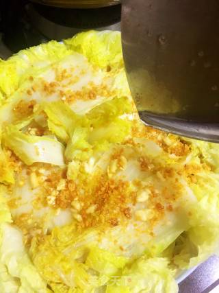 Steamed Baby Vegetables with Gold and Silver Garlic recipe