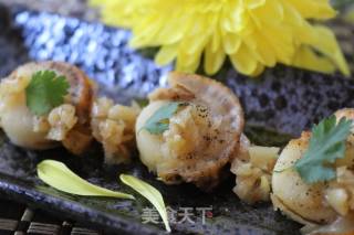 Garlic Butter Fried Scallops recipe