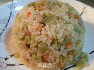 Rice Cooker with Minced Pork and Carob Rice recipe