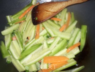 Fried and Sour Melon Strips recipe