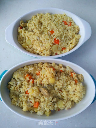 #trust之美#curry Chicken Baked Rice recipe