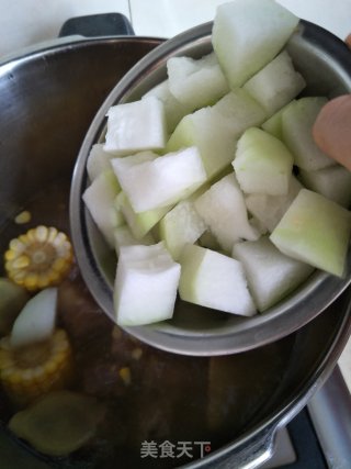 Stewed Winter Melon with Corn Ribs recipe