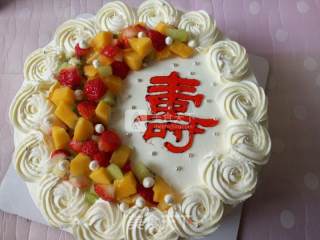 Fruit Birthday Cake recipe