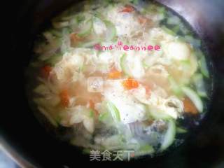 Gourd Carrot and Egg Soup recipe