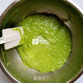 #aca烤明星大赛# Spinach Chiffon Cake with Xylitol recipe