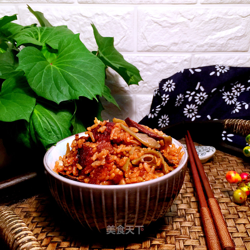 #trust of Beauty# Lentils and Mushroom Braised Rice recipe