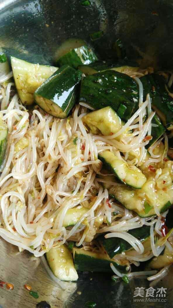 Mung Bean Sprouts Mixed with Cucumber recipe