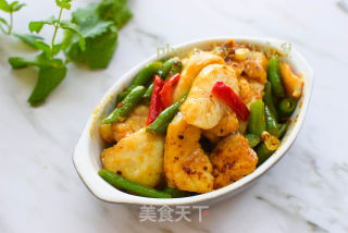 Fish Fillet with String Beans recipe