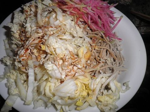 Cabbage Heart Mixed with Tofu Shreds recipe