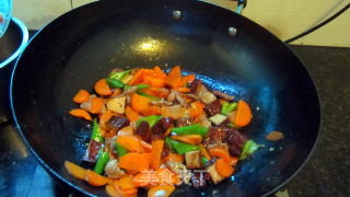 Braised Dry Fried Pork----home Cooking recipe