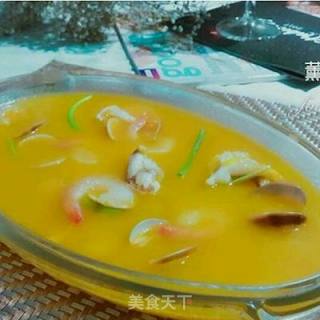 Pumpkin Seafood Soup recipe