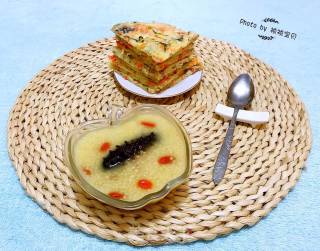 Millet Porridge with Sea Cucumber and Wolfberry recipe