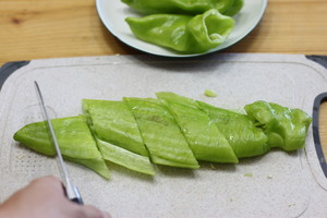 Fast Food with Rice--green Pepper with Tiger Skin recipe