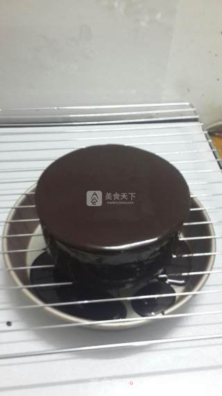 #aca烤明星大赛#chocolate Mirror Glaze Cake recipe