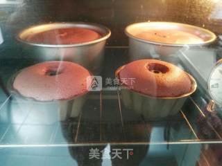 #aca烤明星大赛#vanilla Mango Flowing Heart Cake recipe