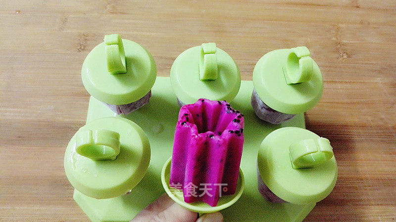 Milk Dragon Fruit Popsicle recipe