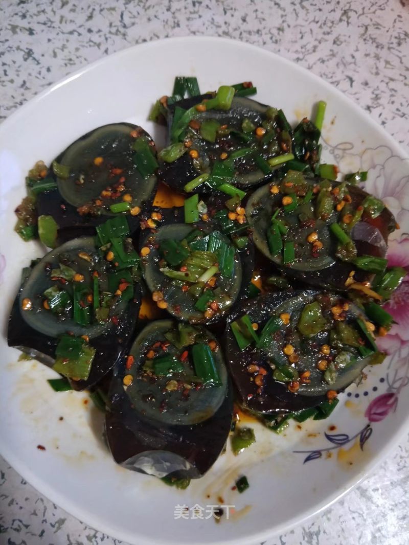 Preserved Egg with Cold Dressing recipe