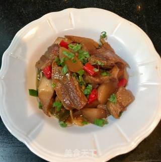 Soaked Radish Pork recipe