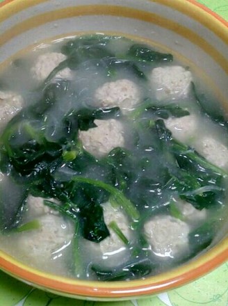 Spinach Meatball Soup