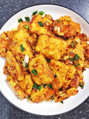 🔥crispy Cumin Tofu❗a Good Meal for Novices in Seconds😋 recipe