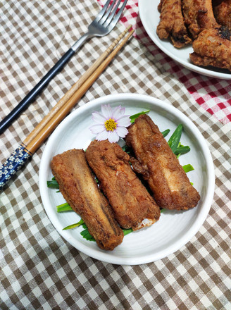 Crispy Fried Pork Ribs recipe