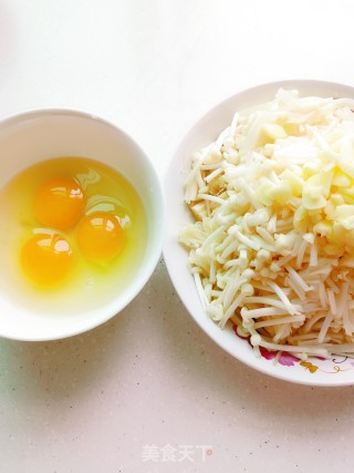 Egg Shaved Enoki Mushroom recipe