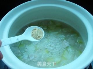 Three High Recipes-winter Melon and Barley Porridge with Lean Meat recipe