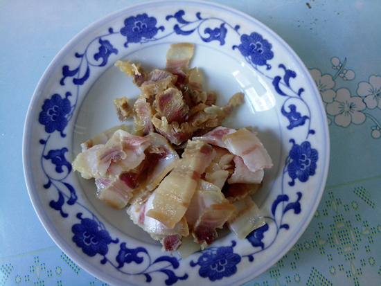 Stir-fried Bacon with Spring Bamboo Shoots recipe