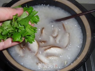 Mushroom Chicken Congee recipe