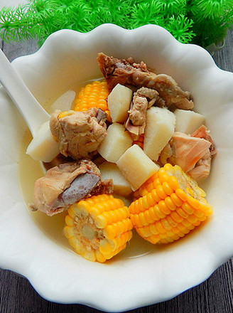 Yam Corn Chicken Soup recipe