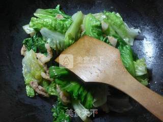 Stir-fried Pork Belly with Lettuce recipe