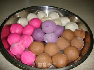 Four Happy Lantern Festival ___four Color Tangyuan recipe