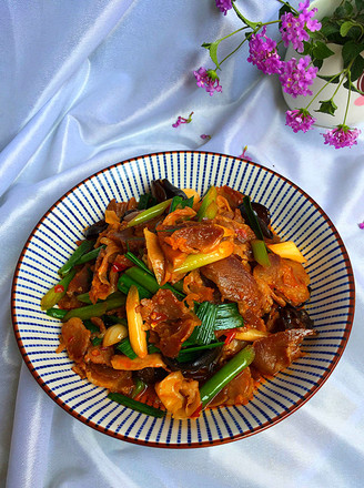 Stir-fried Cured Lean Pork with Mixed Vegetables recipe