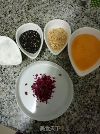 #the 4th Baking Contest and is Love to Eat Festival #rose Fragrant Sesame Shortbread ~ Rose Black Sesame Peanut Shortbread recipe